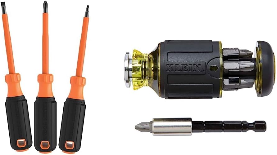 Klein Tools Insulated Screwdriver Set and Multi-Bit Stubby Tool