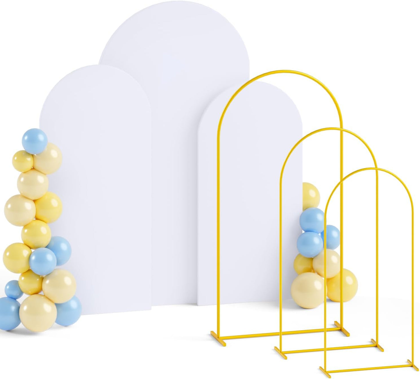 Metal Arch Backdrop Stand Set for Elegant Wedding Decor