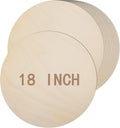 12 Pack 18 Inch Round Wood Circles for Crafts - Large Blank Discs