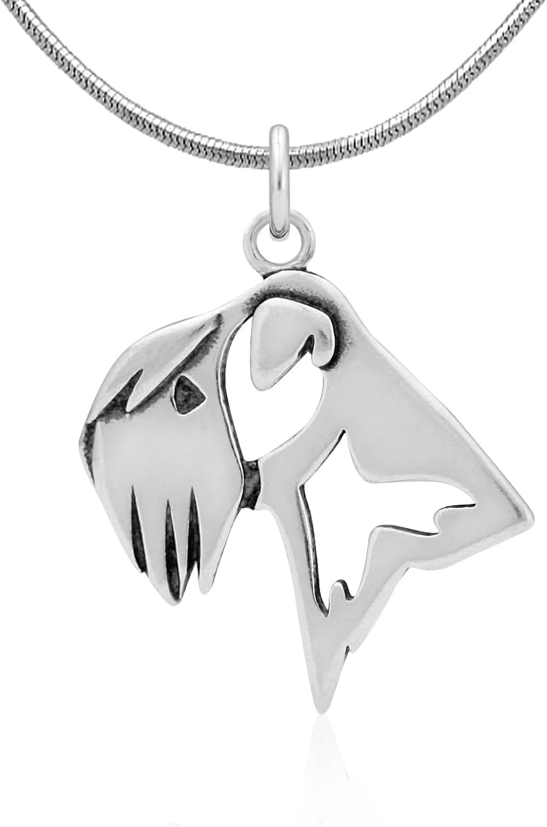 Sterling Silver Soft Coated Wheaten Terrier Pendant for Dog Lovers