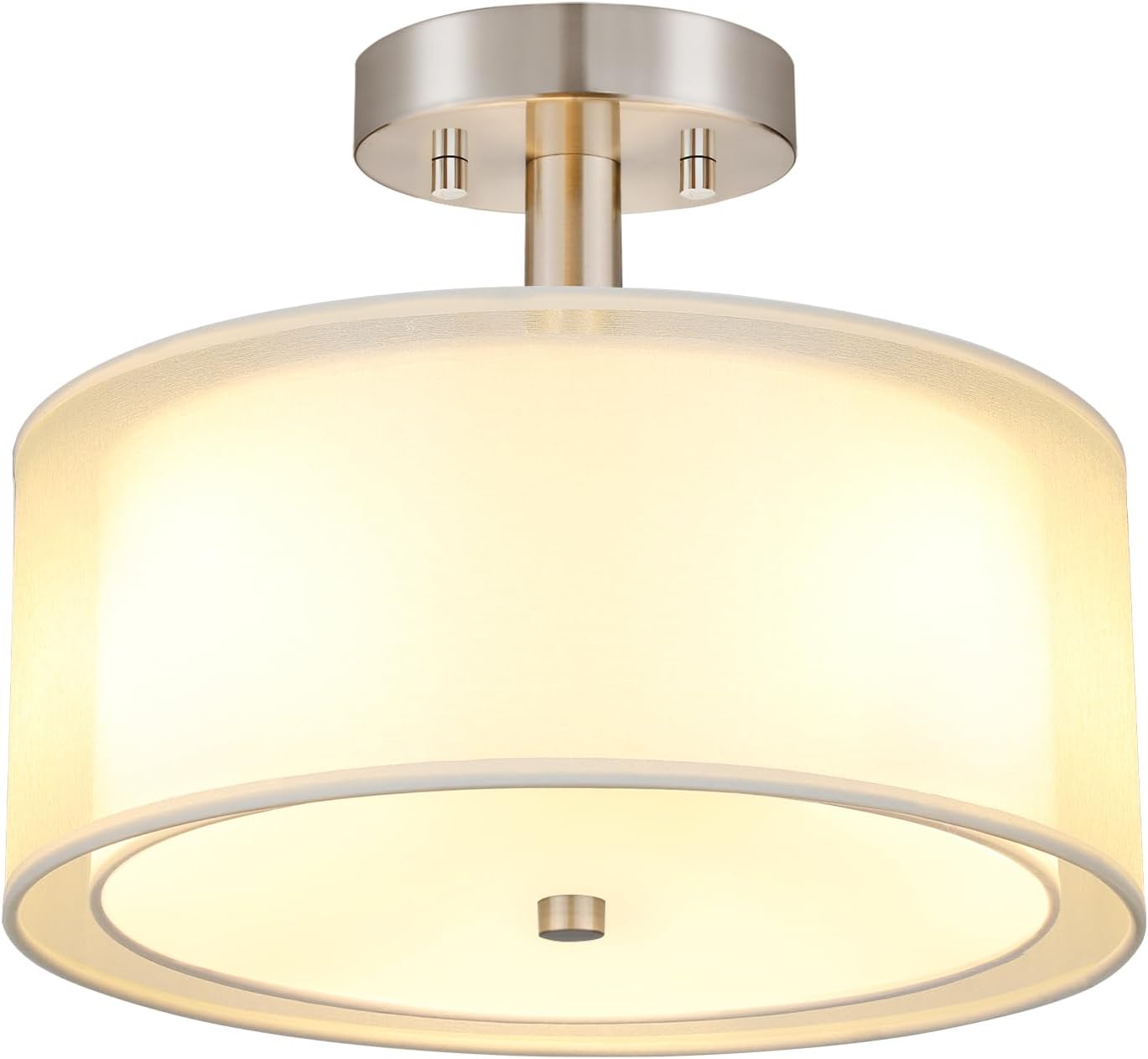 FOLKSMATE Semi Flush Mount Ceiling Light Fixture for Any Room