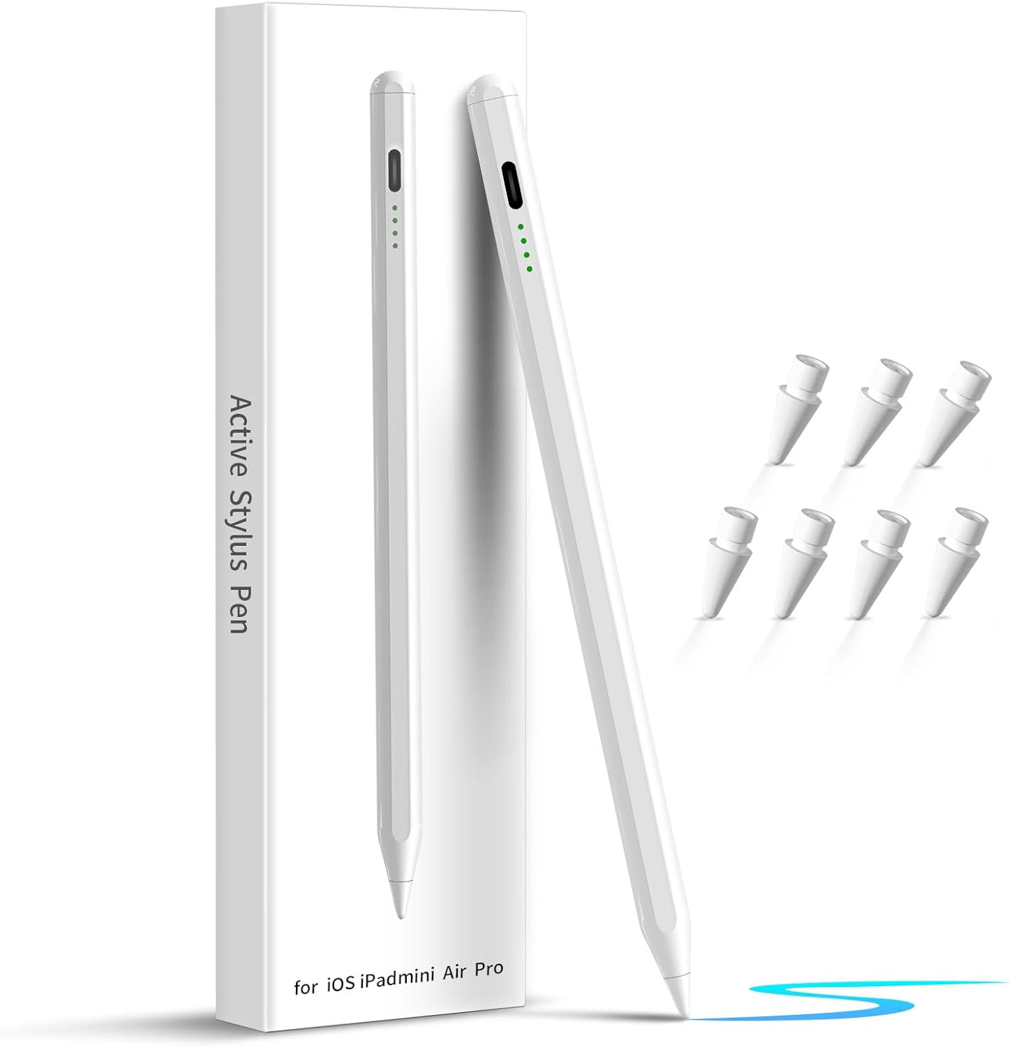 YUDIANMIE White Stylus Pen: Palm Rejection & Tilt Sensitivity for iPad Pro & Air