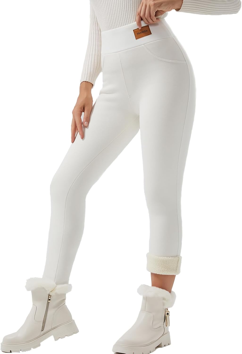 Winter Warm Thick Leggings Fleece Lined Stretchy Soft Tights