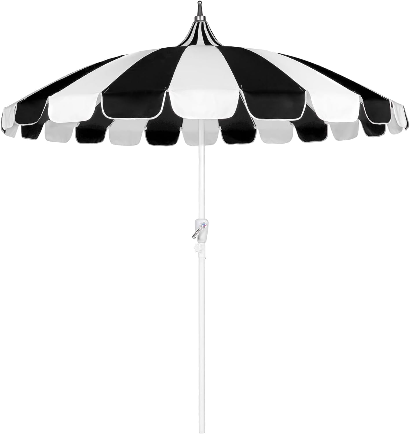 8Ft Patio Pagoda Umbrella for Pool and Garden with Heavy Duty Pole
