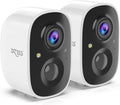 Dzees 2K Wireless Outdoor Camera Duo | Home Security with Siren & Color Night Vision