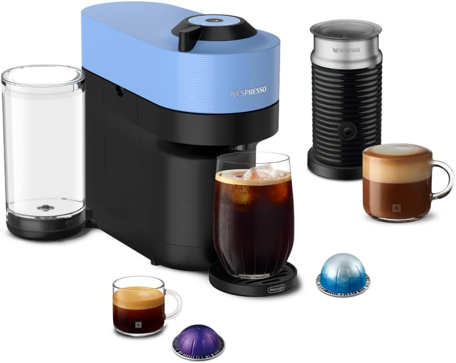 Nespresso Vertuo Pop+ Coffee Machine with Aeroccino Frother