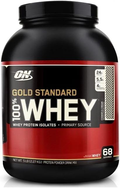 Optimum Nutrition Gold Standard Whey Protein Powder for Fitness