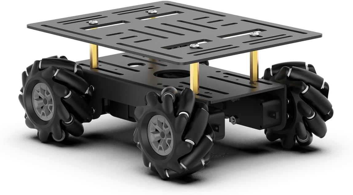 Lewansoul Mecanum Robot Kit: 360 Wheel, Aluminum Frame, TT Motor!