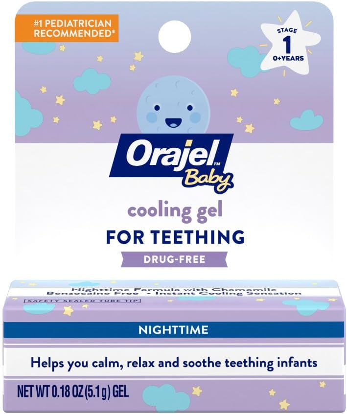 Orajel Baby Nighttime Cooling Gel - Soothes Teething Pain
