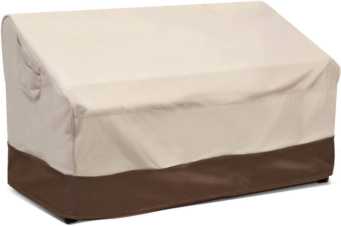 VAILGE 2-Seater Heavy Duty Patio Deep Bench Loveseat Cover