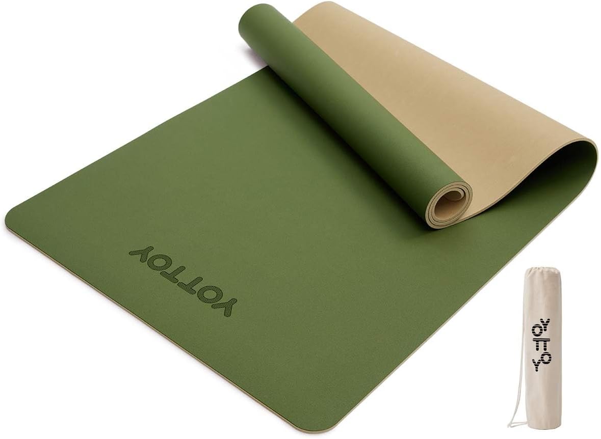 YOTTOY Yoga Mat Non-Slip Hot Yoga Mat with Anti-Tear Design