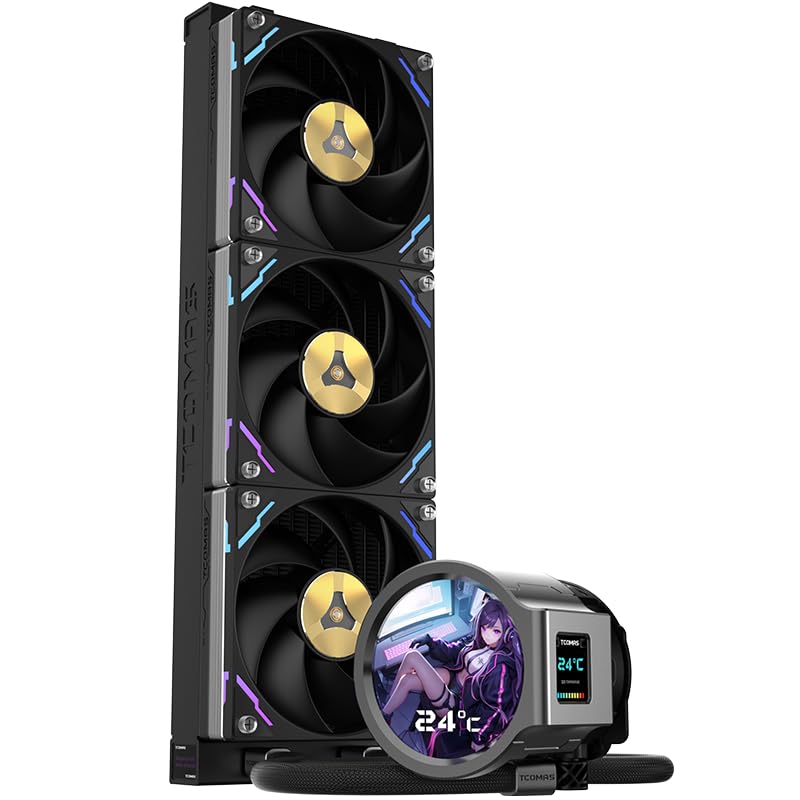 LX800PRO Liquid CPU Cooler with 360mm Radiator and LCD Display