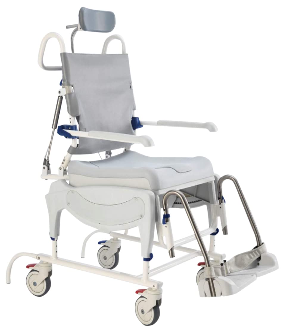 Invacare Reclining Shower Wheelchair with Wheels