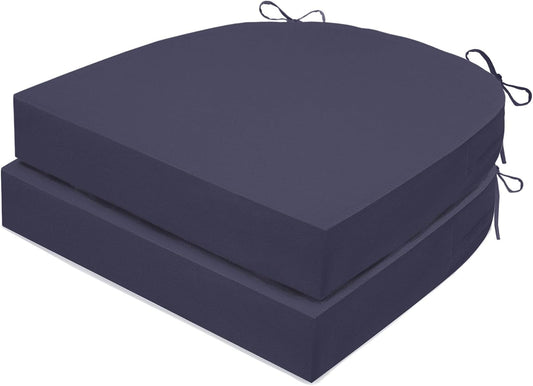 Outdoor Chair Cushions Set of 2 for Garden Sofa & Dining Use
