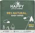 Happy Little Camper Natural Baby Wipes 99% Natural - Gentle, Durable