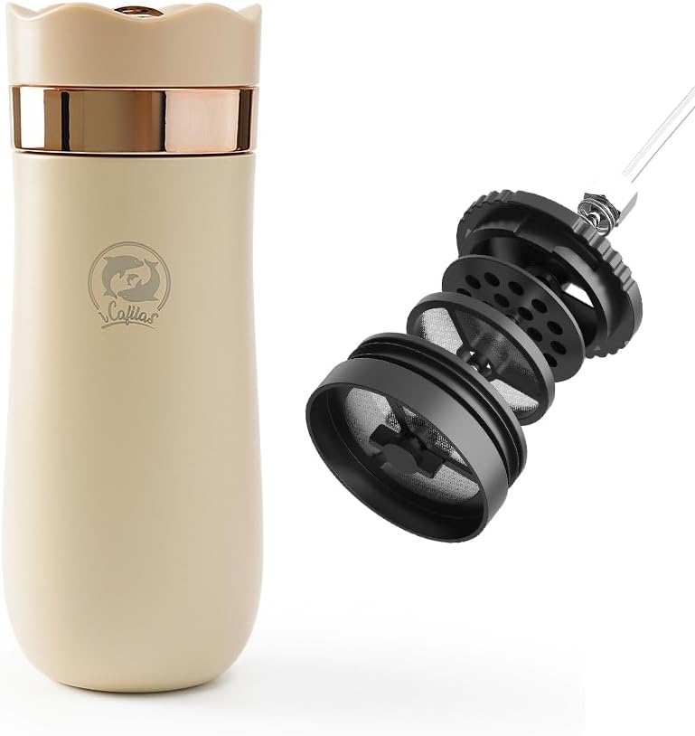 Portable Stainless Steel Coffee Press - On-the-Go Brews with BENFUCHEN
