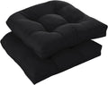 Downluxe Set of 2 Outdoor Chair Cushions for Patio Comfort