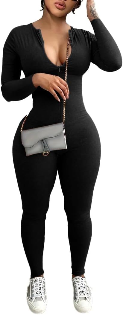 Mrskoala Women Long Sleeve Bodycon Jumpsuit for Every Occasion