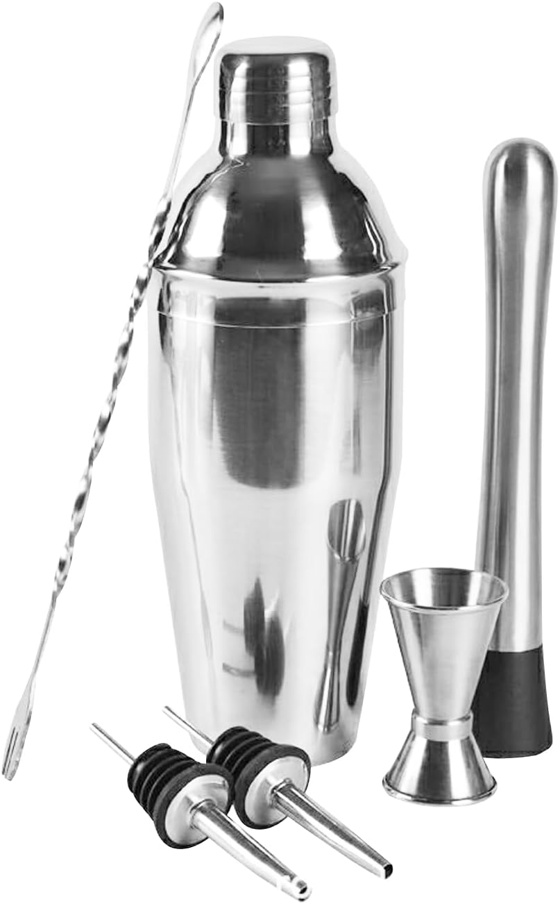 Professional Bartender Kit | Stainless Steel 6pcs Set