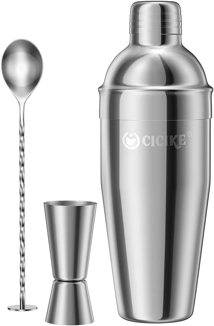 Premium Steel Cocktail Set: 24oz Capacity, Shine On!