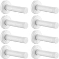 Door Stopper White 3.54 in Stainless Steel Door Bumper - Quiet Wall