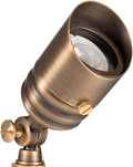 VOLT Fat Boy 12V Brass Outdoor Mini Spotlight - Compact Uplight
