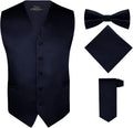 S.H. Churchill & Co. Men's 4 Piece Vest Set - Classic Satin Style