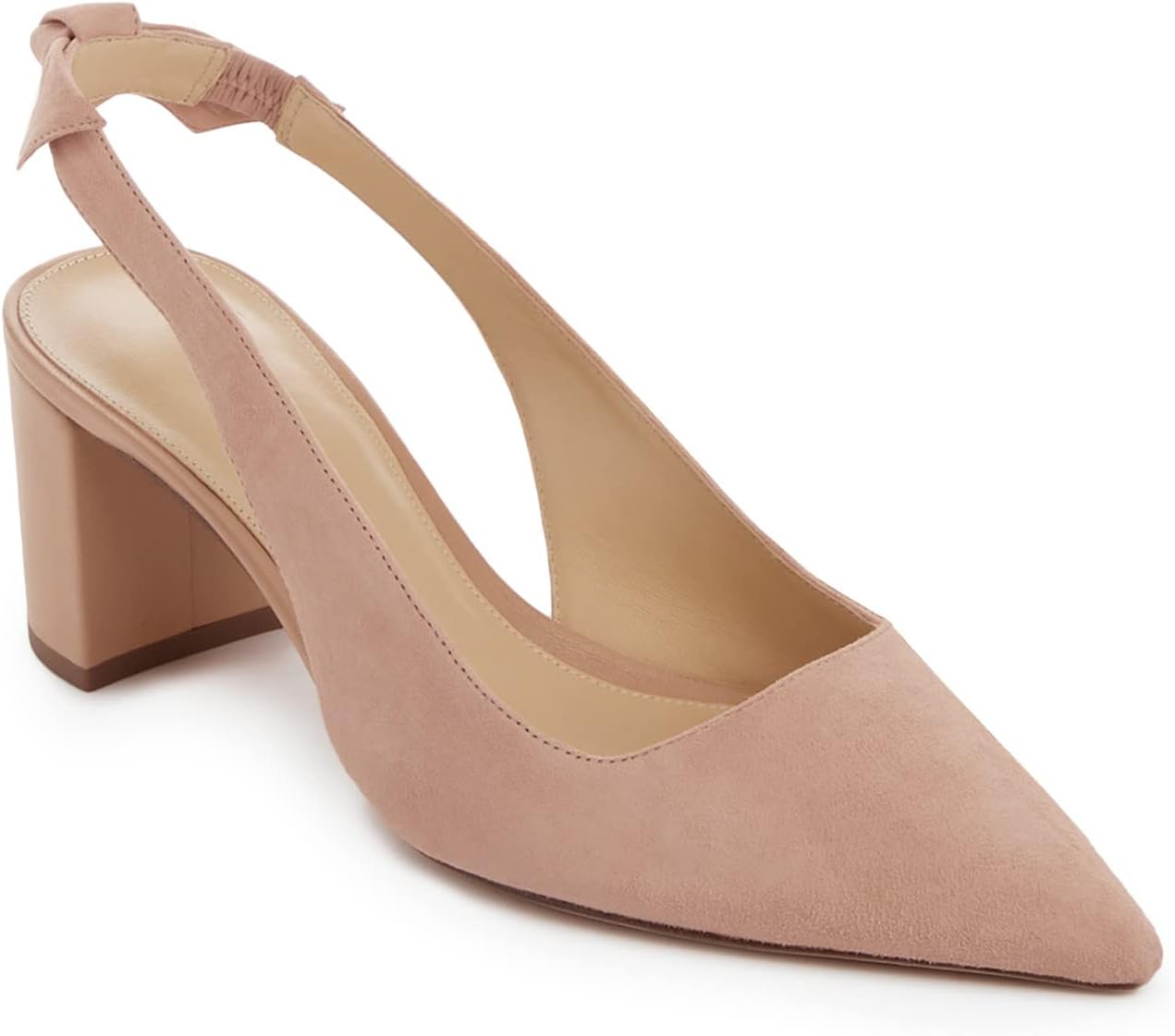 Juliet Holy Womens Pumps with Chunky Block Heels and Bowknot