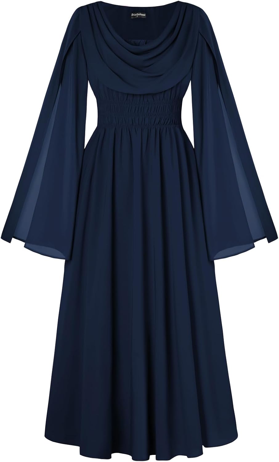 Elegant Renaissance Dress with Bell Sleeves for Women