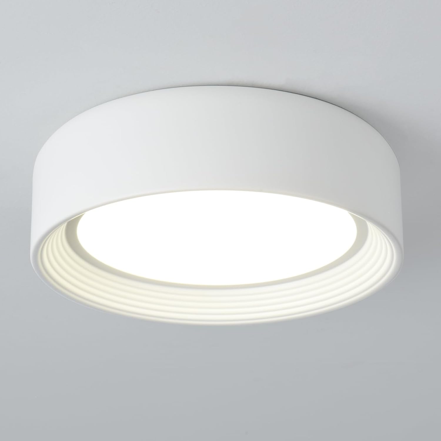Dimmable Flush Mount Ceiling Light for Modern Spaces 11.81 in