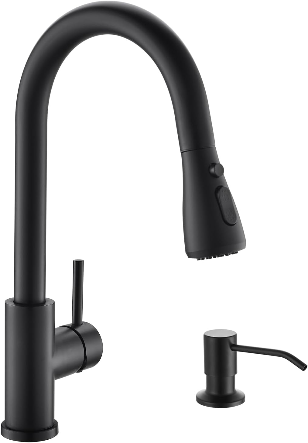 Kicimpro Black Kitchen Sink Faucet with Soap Dispenser Review