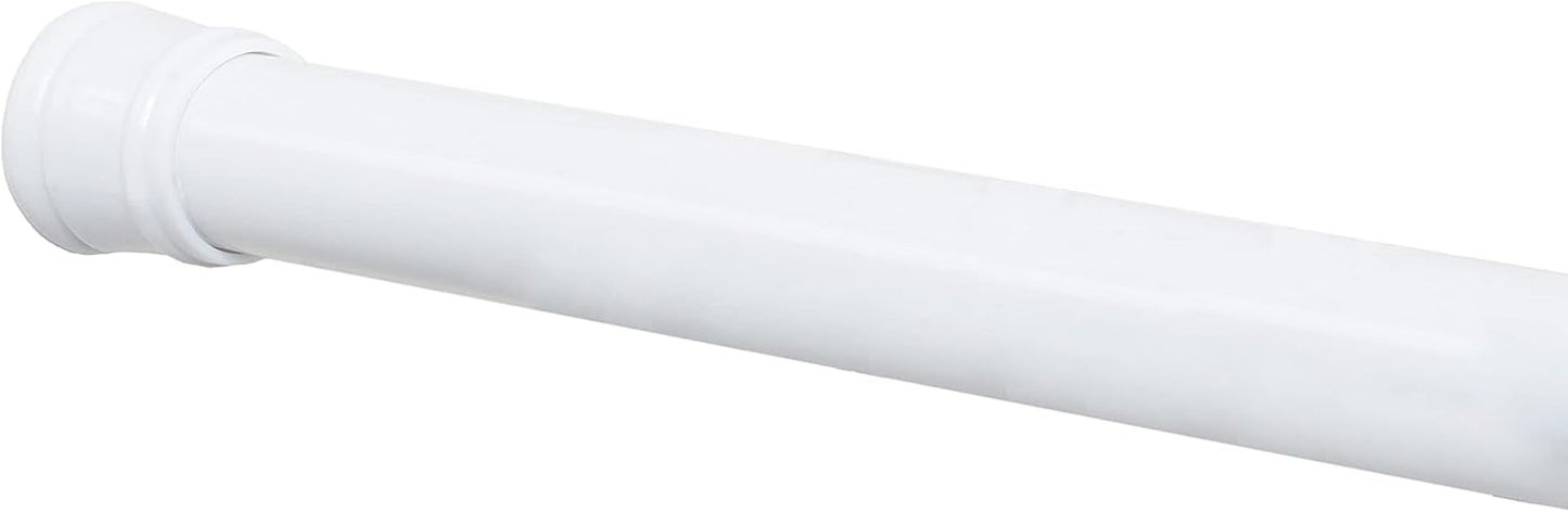 Adjustable Tension Shower Rod - Fits 44 to 72 Spaces - White
