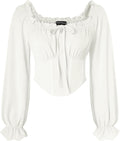 Scarlet Darkness Corset Tops for Women - Off Shoulder Renaissance