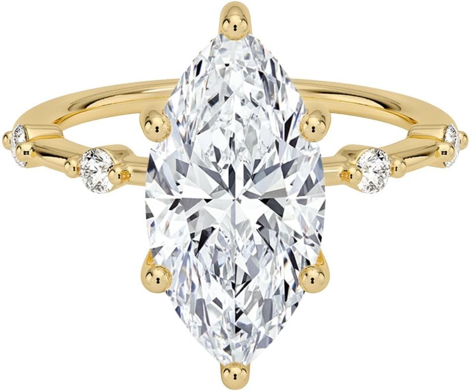 Moissanite Ring 3 Ct by AR Moissanite - Hidden Halo Design