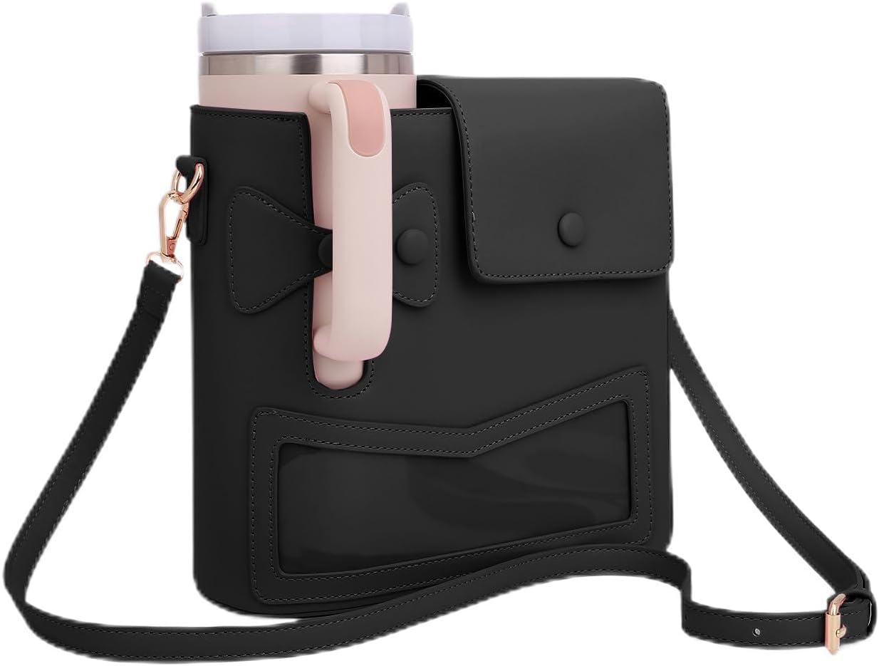 Stanley Cup Purse with Water Bottle Holder for Daily Adventures