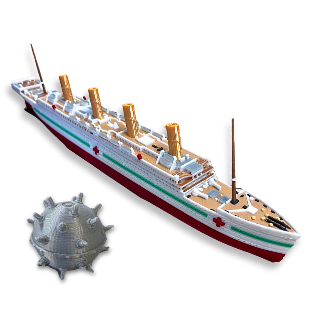 Full Color HMHS Britannic Model Ship for Kids and Collectors