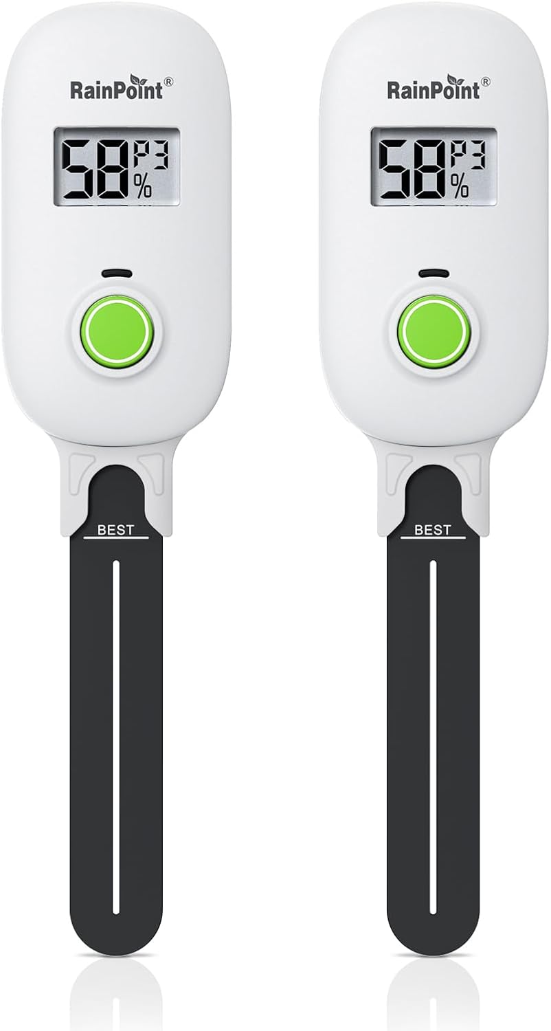 RAINPOINT Smart Digital Wireless Plant Moisture Meter for Indoor Use