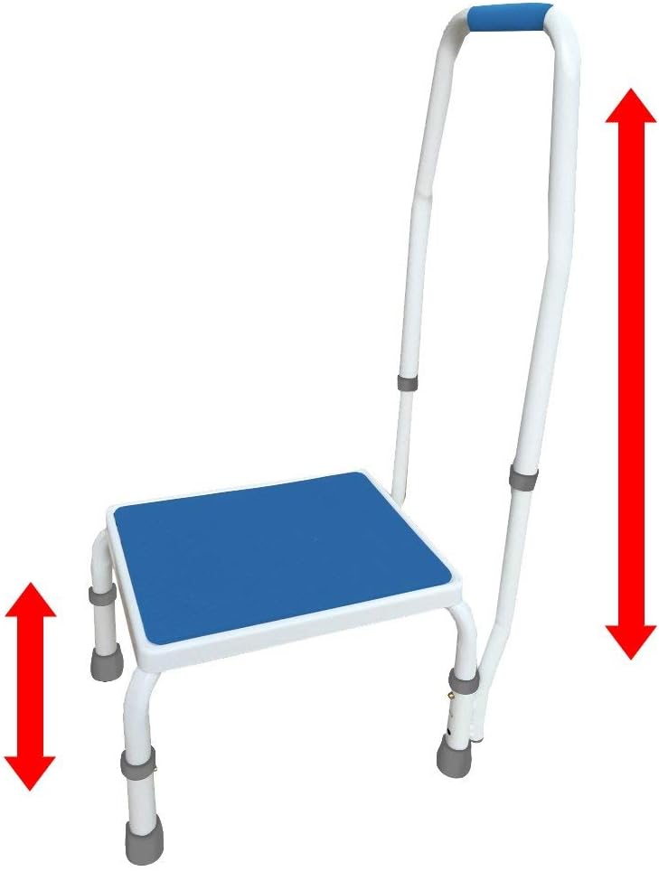 Adjustable Step Stool with Handle - Modern Design & Safety Features