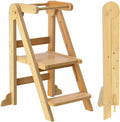 Toddler Tower Foldable Learning Stool with 3 Heights - Safe Kitchen