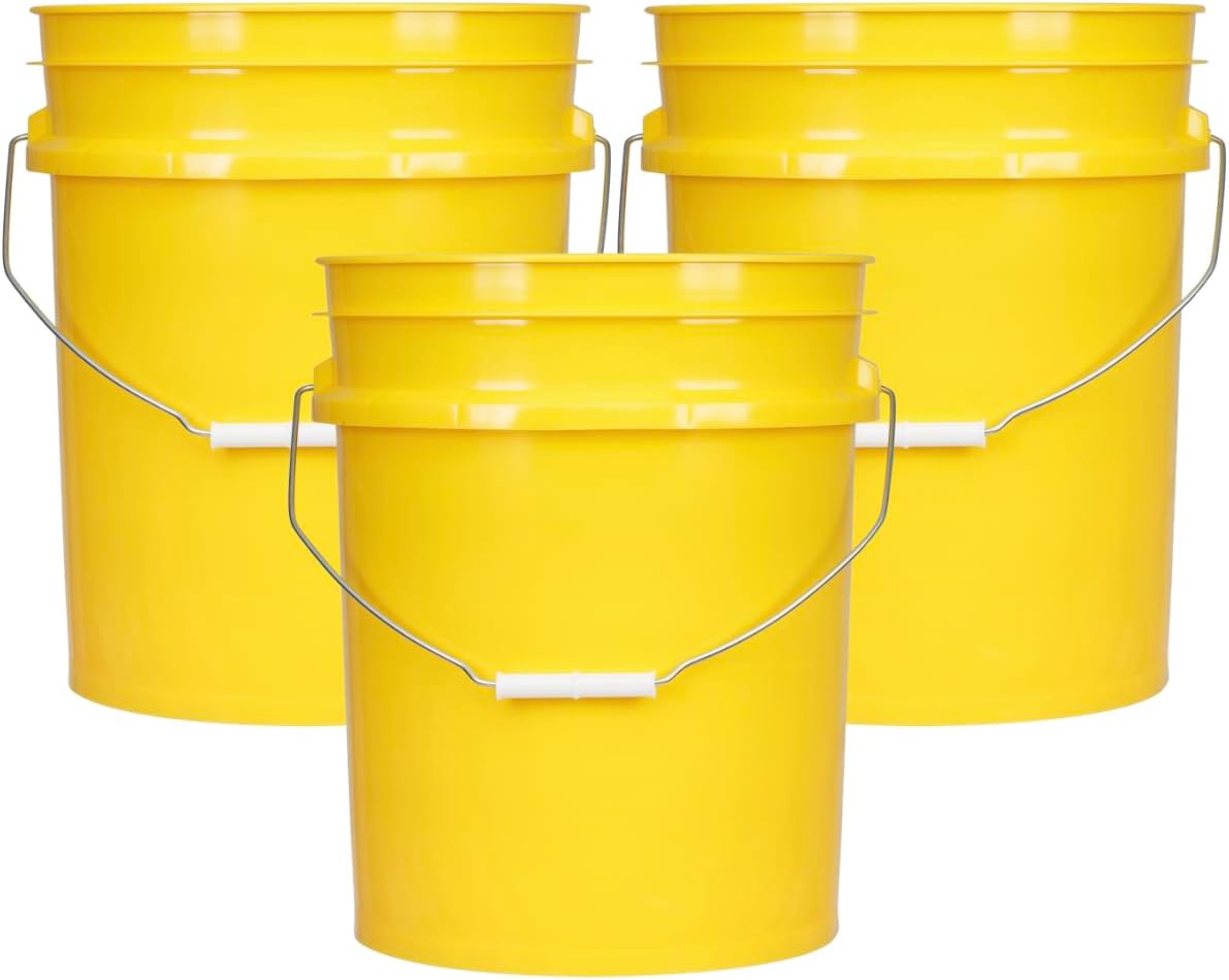 House Naturals 5 Gallon Premium HPDE Plastic Bucket for Storage