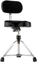 Gibraltar Drum Throne with Adjustable Backrest - Memory Foam Comfort