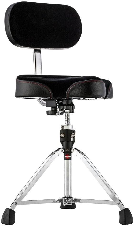Gibraltar Drum Throne with Adjustable Height and Backrest