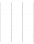 LabelMore 30 up 1 in x 2-5/8 in Shipping Address Labels - Bulk Pack