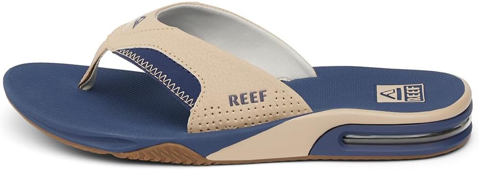 REEF Men's Fanning Bottle Opener Flip Flops for Ultimate Comfort