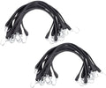 15 in Natural Rubber Tarp Bungee Straps 100 Pack - Heavy Duty Tie