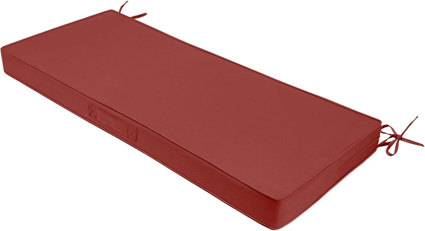Outdoor Bench Cushion 42x18 Inch Waterproof and Fade-Resistant