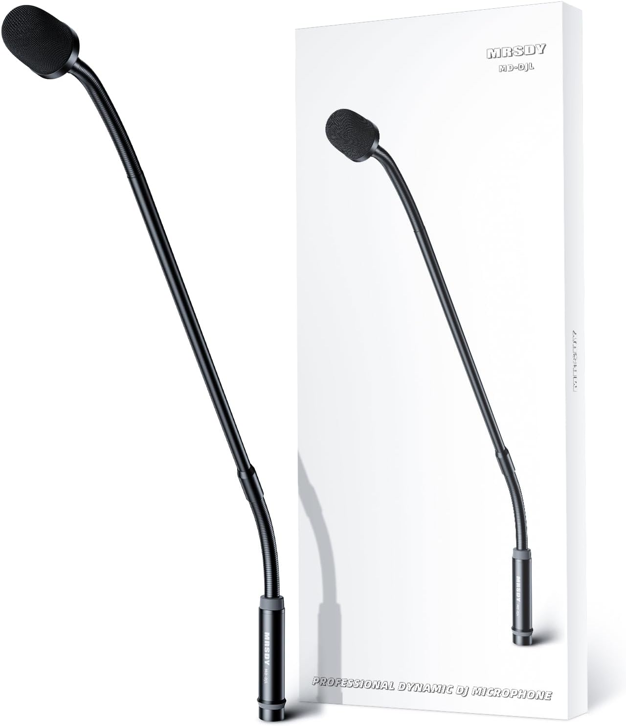 Gooseneck Microphone for DJ, 23 Inch Dynamic XLR Mic