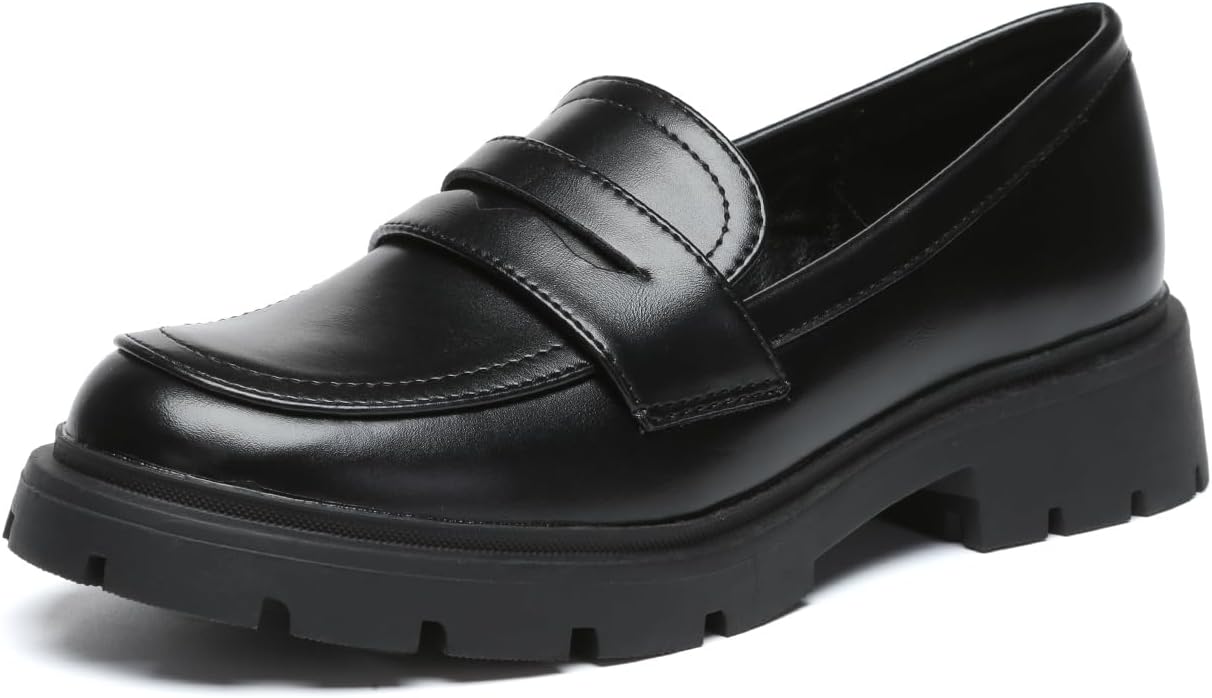 Women's Chunky Platform Loafers for Fashionable Comfort