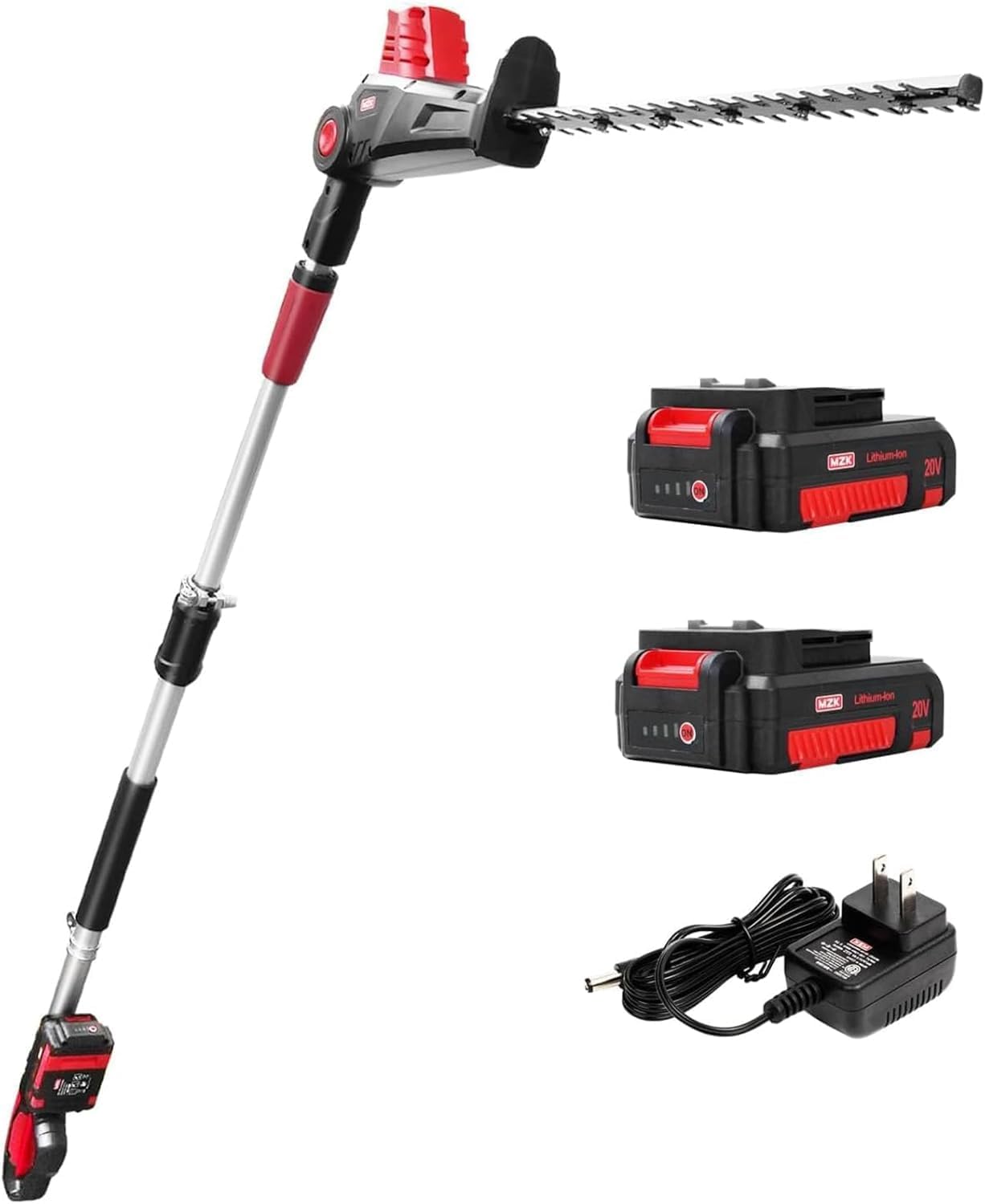 MZK 20V MAX Cordless Pole Hedge Trimmer with 8-Feet Reach