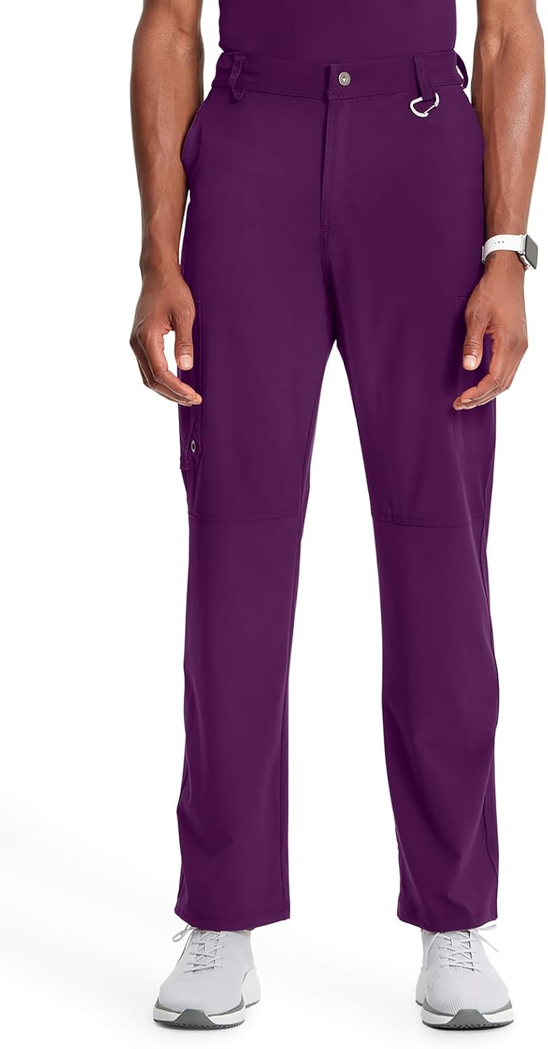 Cherokee Men's Scrub Pants with 6 Pockets and Tapered Leg